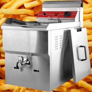 سرخکن رومیزی شیر تخلیه تک لگن